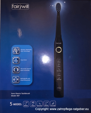 Fairywill elektrische Zahnbürste (Verpackung) Fairywill Schallzahnbürste - Verpackung Aussen
