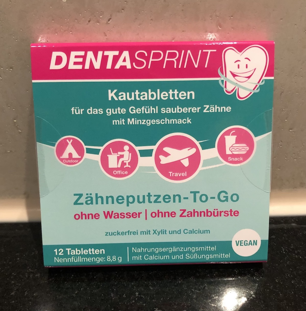Dentasprint Zahnpflege Kautabletten - Verpackungsfront
