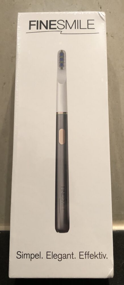 Zahnheld elektrische Zahnbürste - Verpackung FineSmile IQ Schallzahnbürste - Verpackung
