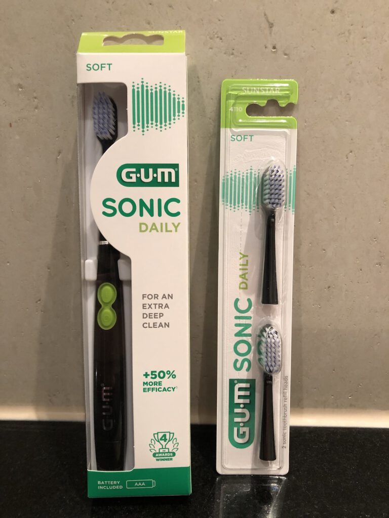 Zahnheld elektrische Zahnbürste - Verpackungsinhalt Gum Sonic Daily Schallzahnbürste - Verpackung