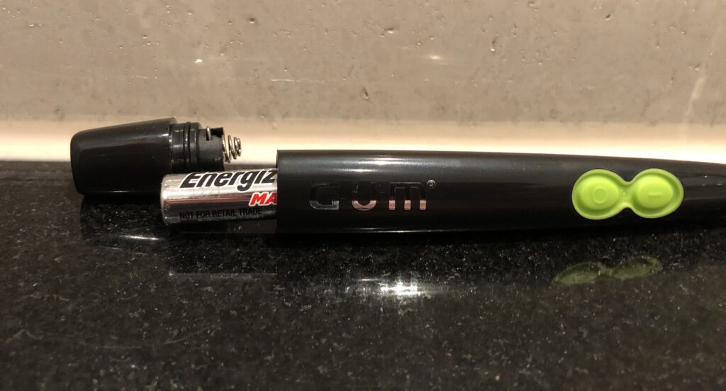 Gum Sonic Daily Schallzahnbürste - Batteriefach