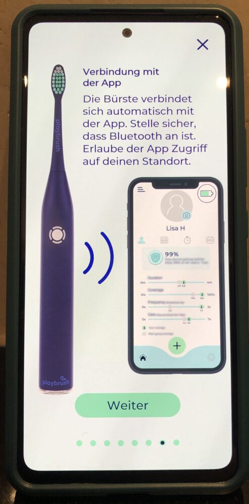 Playbrush Smart One X Schallzahnbürste - App Einrichtung Bild 10