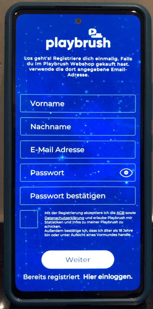 Playbrush Smart One X Schallzahnbürste - App Einrichtung Bild 2