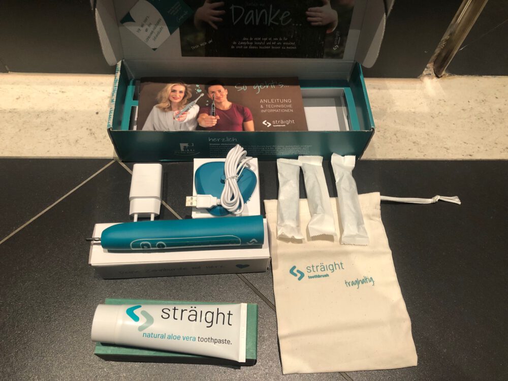 Sträight Toothbrush elektrische Zahnbürste - Verpackungsinhalt