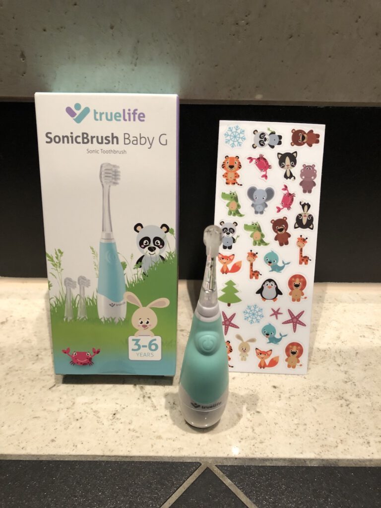 Zahnheld elektrische Zahnbürste - Verpackungsinhalt TrueLife SonicBrush Baby G - Set