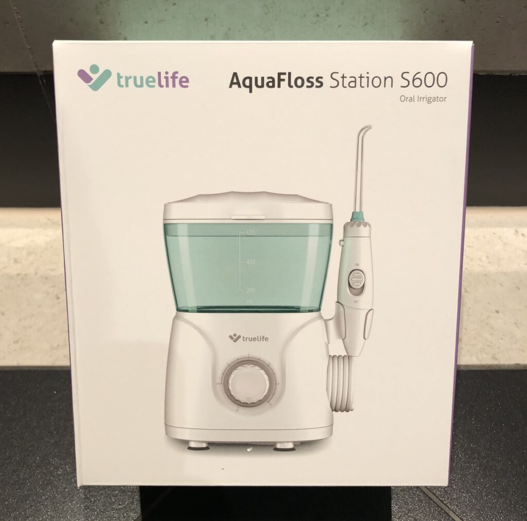 Zahnheld elektrische Zahnbürste - Verpackungsinhalt Truelife Aquafloss Station S600 - Verpackung