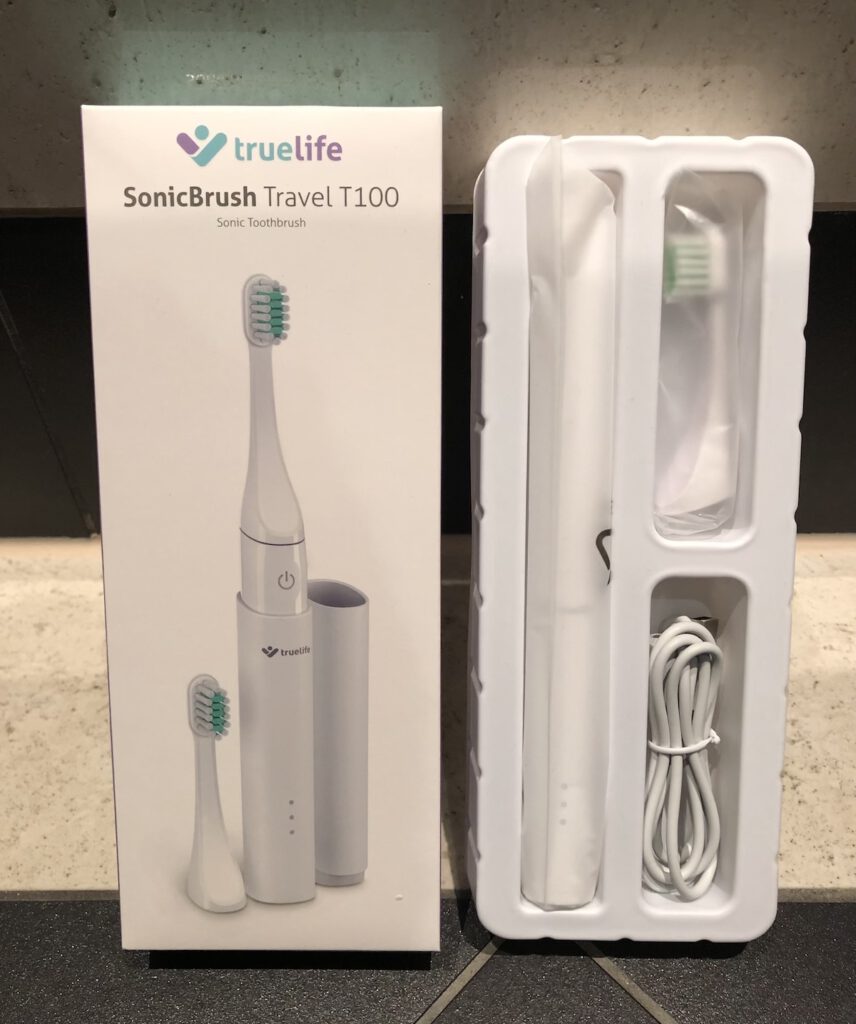 Zahnheld elektrische Zahnbürste - Verpackungsinhalt TrueLife T100 Schallzahnbürste - Verpackung und Inhalt